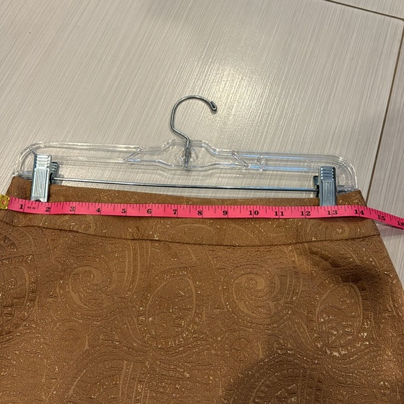 Banana Republic NWOT Pencil lined Skirt, texture with Metallic fabric. - Picture 5 of 8